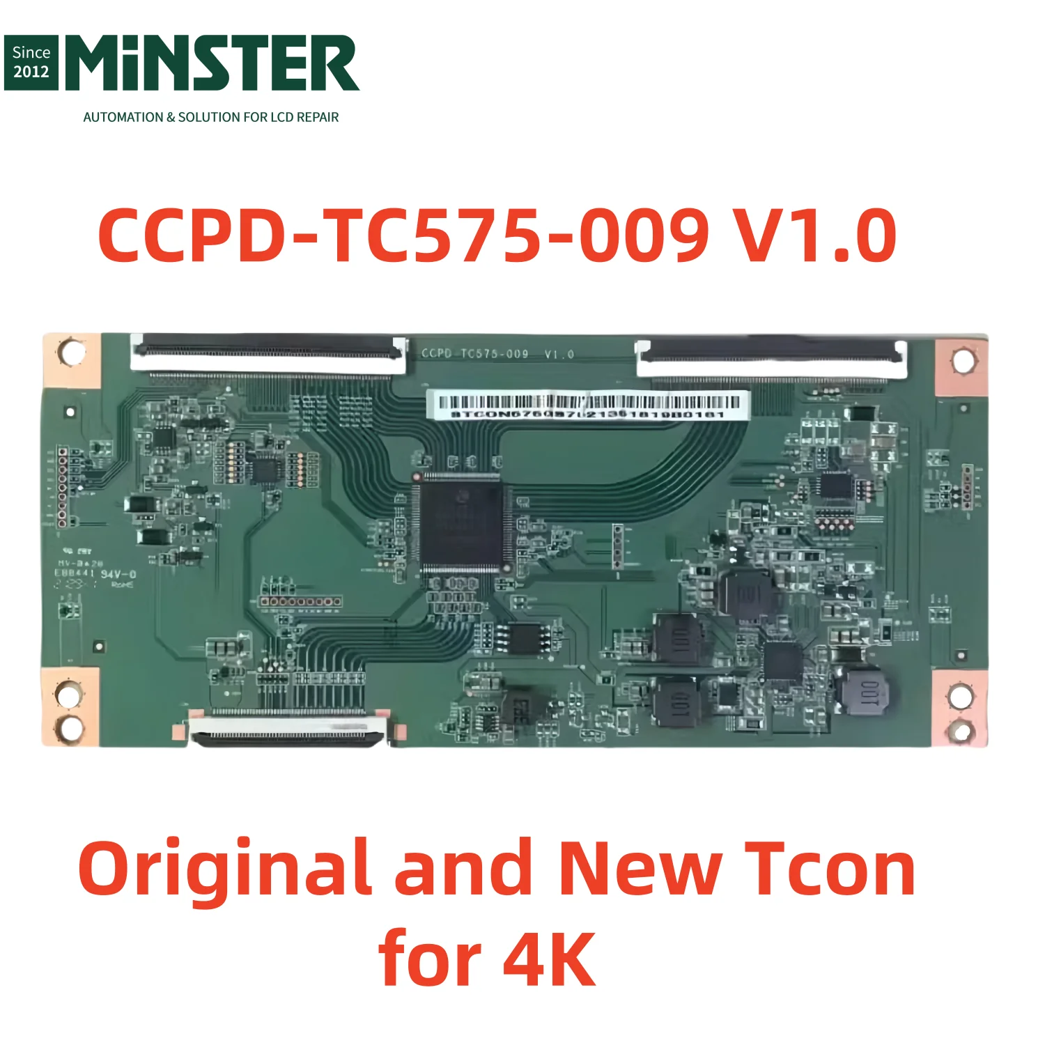 Original New CCPD-TC575-009 V1.0 T-Con Board Led TV Logic Card Plate for 58 Inches 4K Tv Screen Display CC580PV7D CC580PV5D