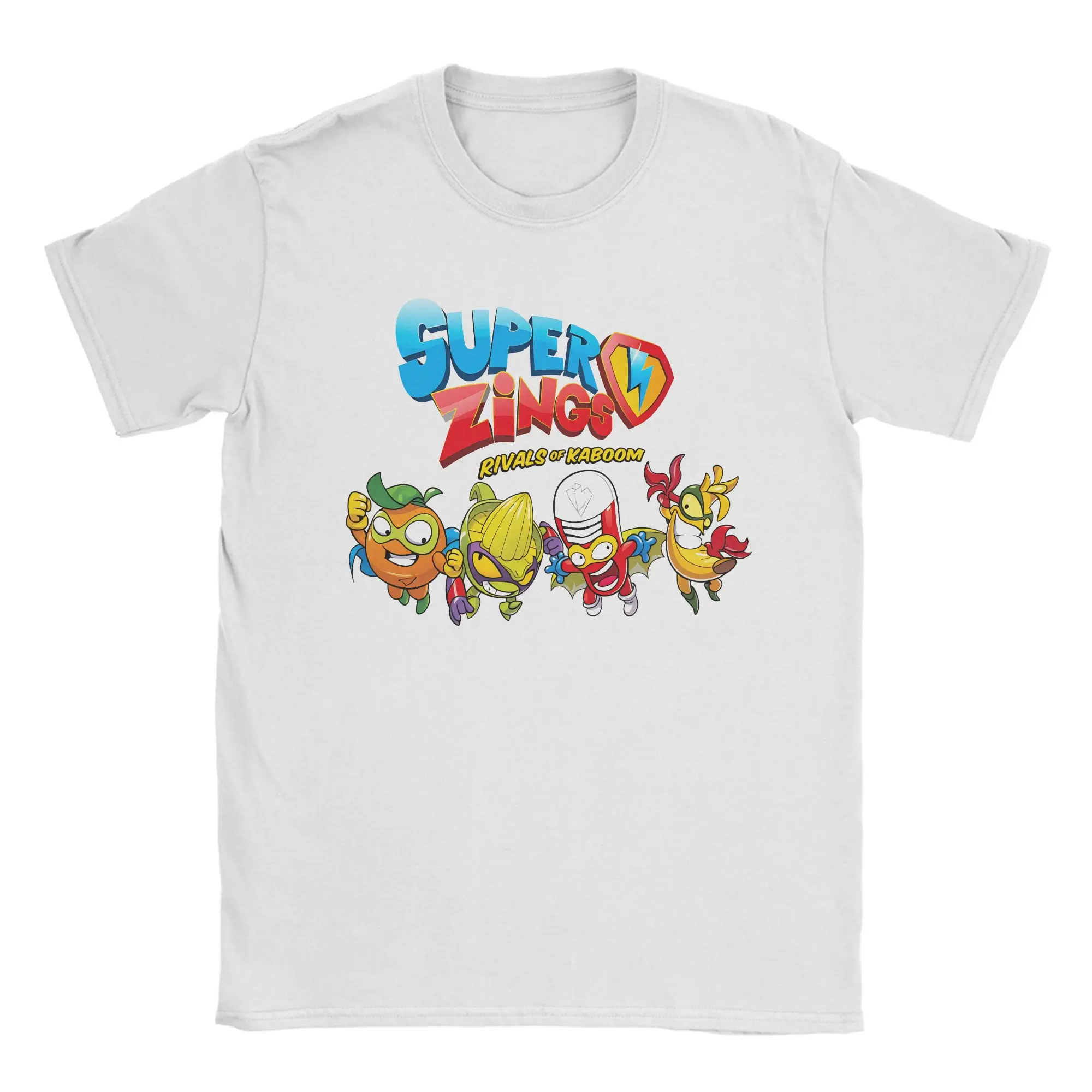 

Hipster Super Zings Game Superthing T-Shirts for Men Crewneck Pure Cotton T Shirt Short Sleeve Tee Shirt Printed Clothing