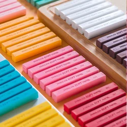 60-color Sketch Chalk Brush 6 Packs of Soft Chalk Stick Environmental Protection Material Brightly Colored Professional Painting