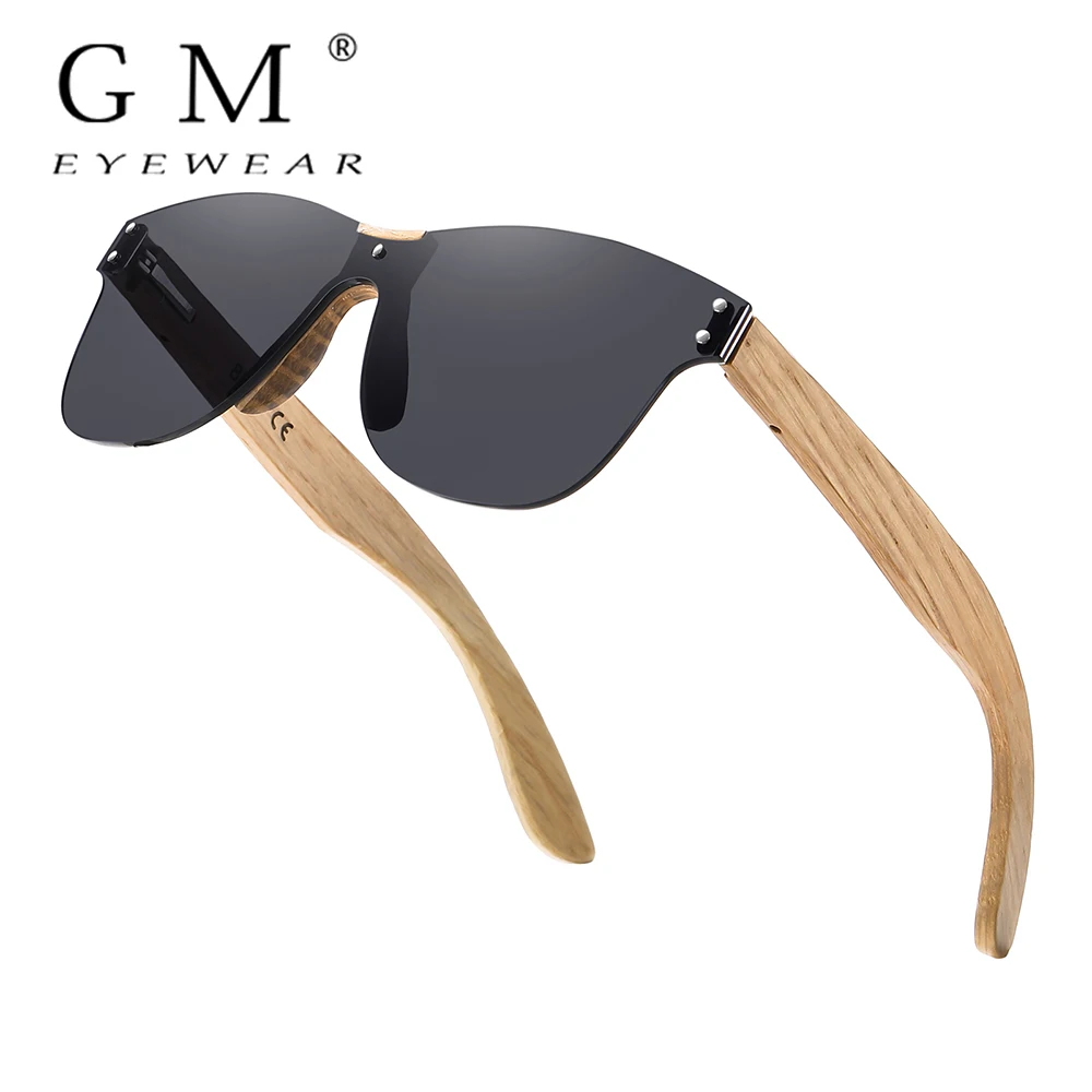 GM eco-friendly retro Oak sunglasses UV400 Wooden sunglasses for men and women universal fashion anti-blue lens 8031