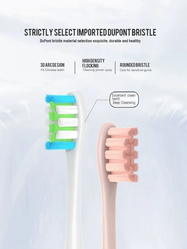 6 Stück, geeignet für OCLEAN/OKLIN X elektrische Zahnbürstenköpfe One/SE/XPRO/Z1/AIR, universeller Ersatzkopf für Erwachsene, 2258, weiche Haare – Detail 6