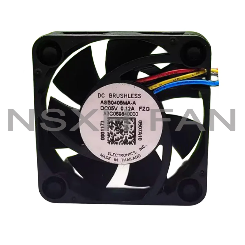 Nouveau ventilateur d'unité centrale de traitement ASB0405MA-A 5V 0.12A 4cm boule muette USB DC ventilateur 2 fils 40*40*10mm