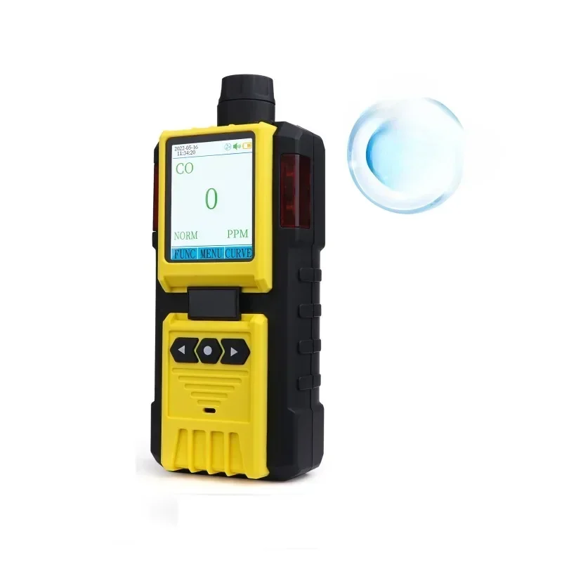 Portable Gas Detector Gas Clip 4 in 1 Gas Monitor Meter Tester Analyzer CO, H2S, O2 and LEL Gas Detector with Alarm