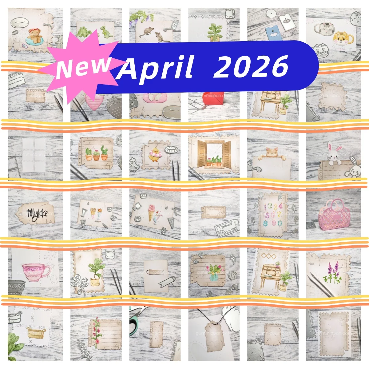 April 2026 Flower New Glass Rabbit Vase Animal Mini Die Metal Cutting Dies for DIY Making Card Scrapbook Paper Craft Supplies