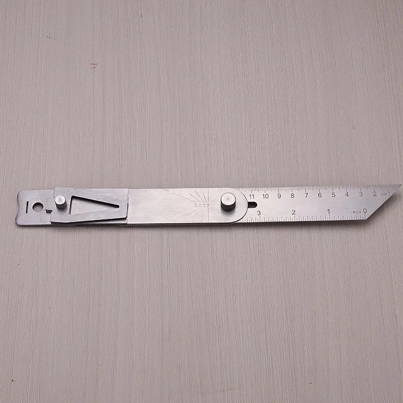 1 Stück Holzbearbeitungs-Anreißlineal, hochpräzises T-förmiges Multi-Winkel-Anreißwerkzeug, bewegliches Metall-Winkellineal, Schwalbenschwanz-Messlehre – Detail 5