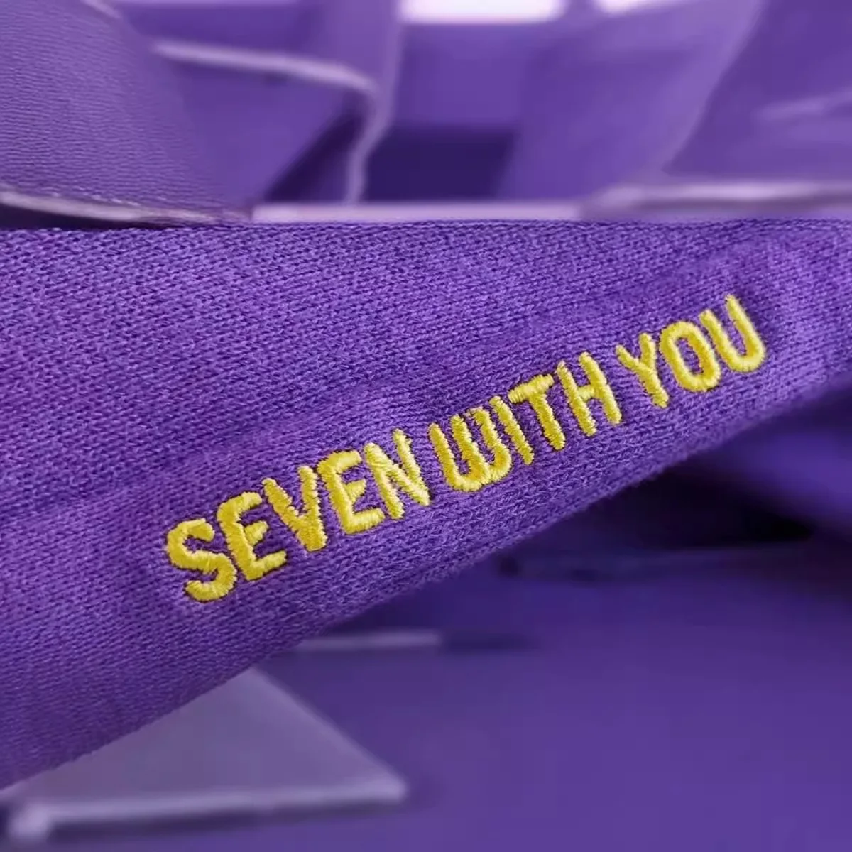 Explosio Original Hoodie Printed Seven With You 13 You Never Walk Alone Digital File Jimin Merch For Fans Card Purple Sweatshirt view 6