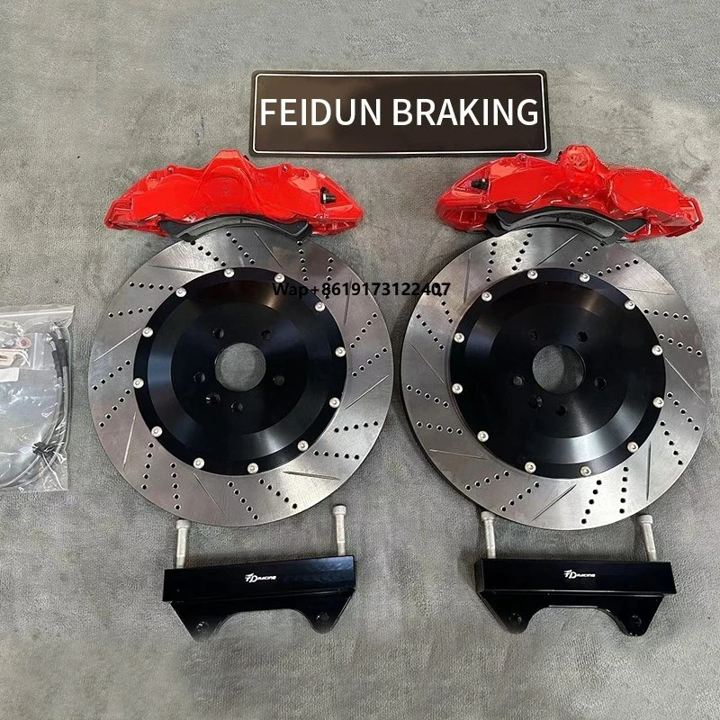 

Комплект усиленных тормозных суппортов с тормозными дисками 282 мм для передних и задних колес, тормозная система для тюнинга автомобиля, колодки для обвеса Spoon Sports G35