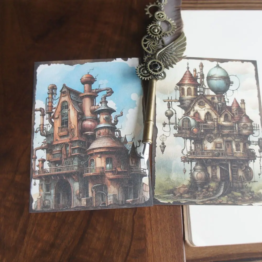 

30 Sheet Punk World Adventure Gear Steam Engine Background Paper Design Craft Paper Gift Decoration Scrapbooking Handmade DIY