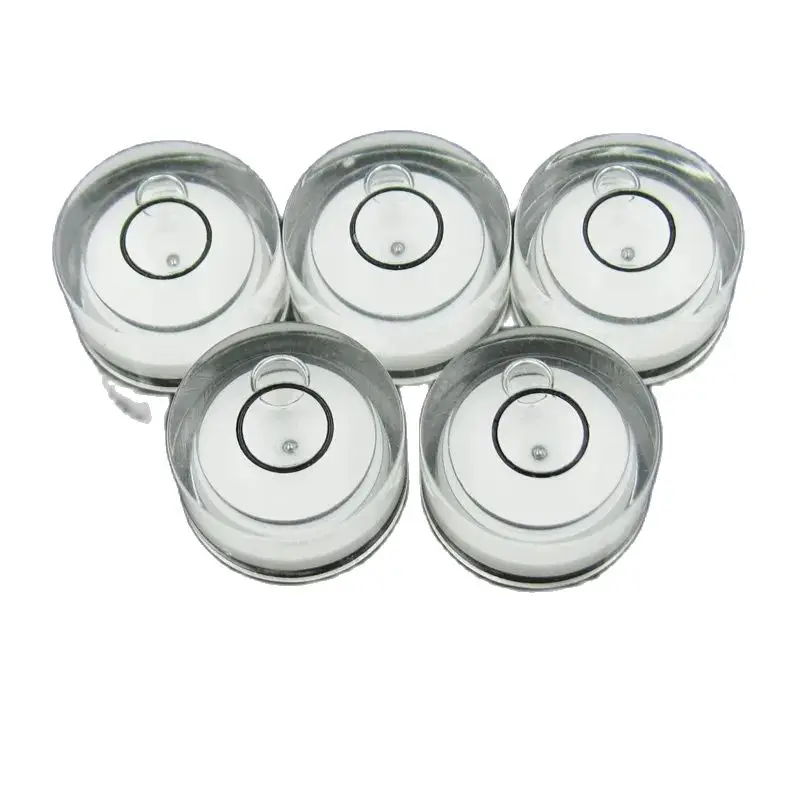 Nível de Bolha Redondo 100 Segundos 15×8 mm Nível de Precisão em Plástico-bolha Cor Branca e Verde