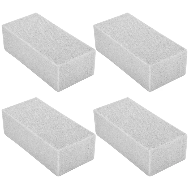 4Pcs Dry Floral Foam For Artificial Flowers Wet Floral Foam Bricks Grey Florist Blocks For Flower Arrangement