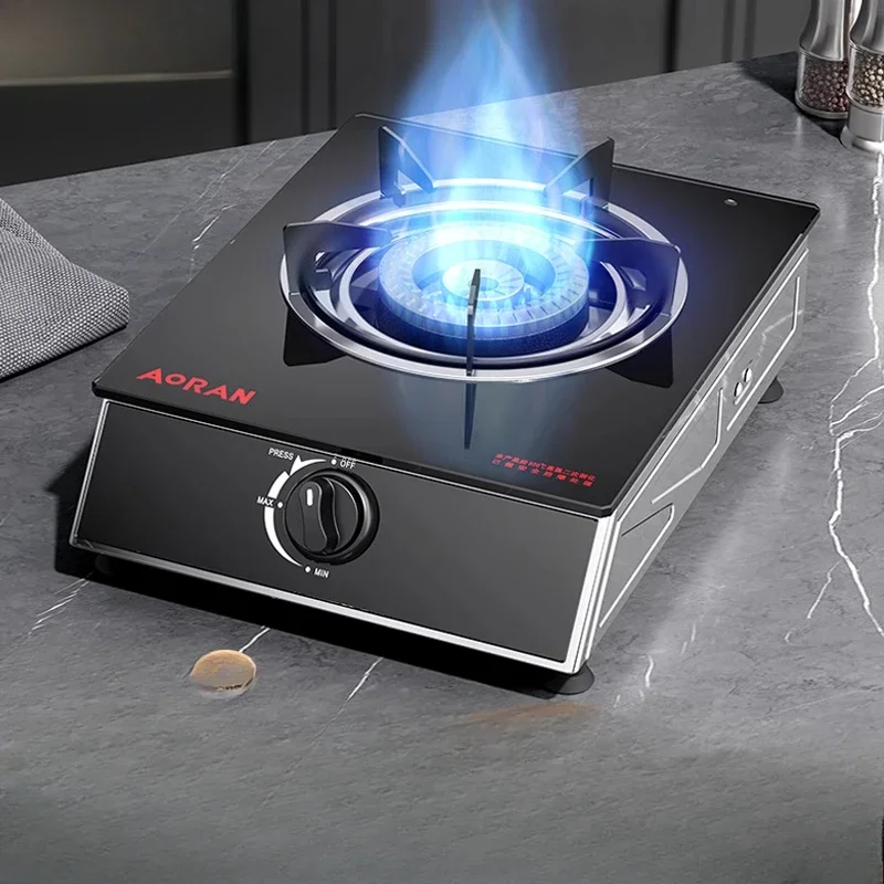 Energy - saving household single - stove gas stove with fierce flameout protection, liquefied gas, old - fashioned single eye