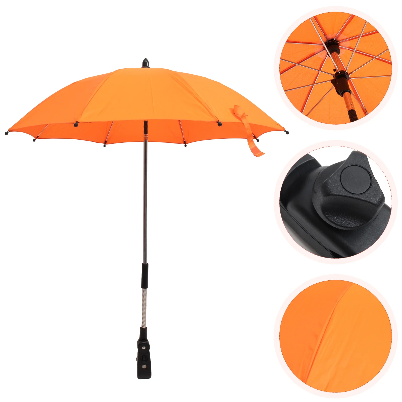 

Sun Umbrellas for Rain Windproof Large Pushchair Clamp Wheelchairs Adults Earth