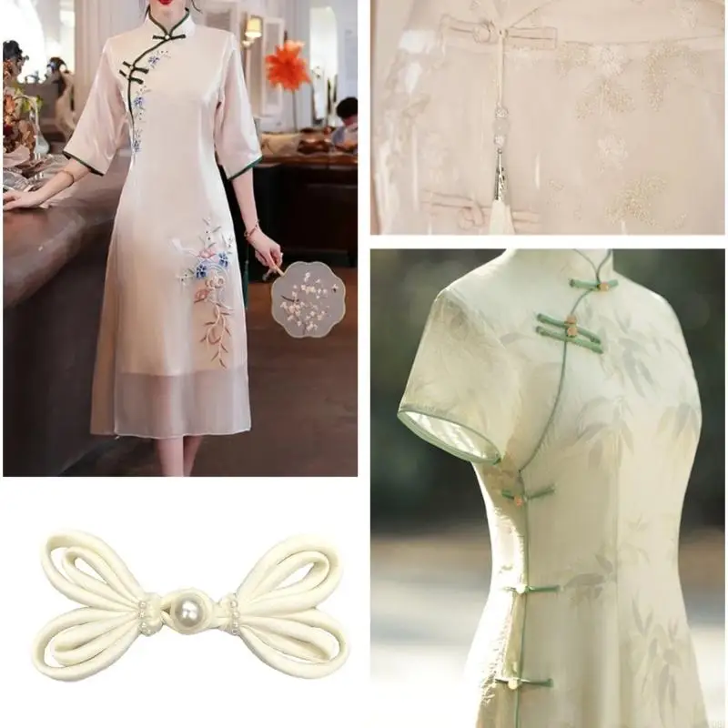 10 Pcs Chinese Knots Buttons Sewing Fasteners Cheongsam Decorative Buttons Y08E