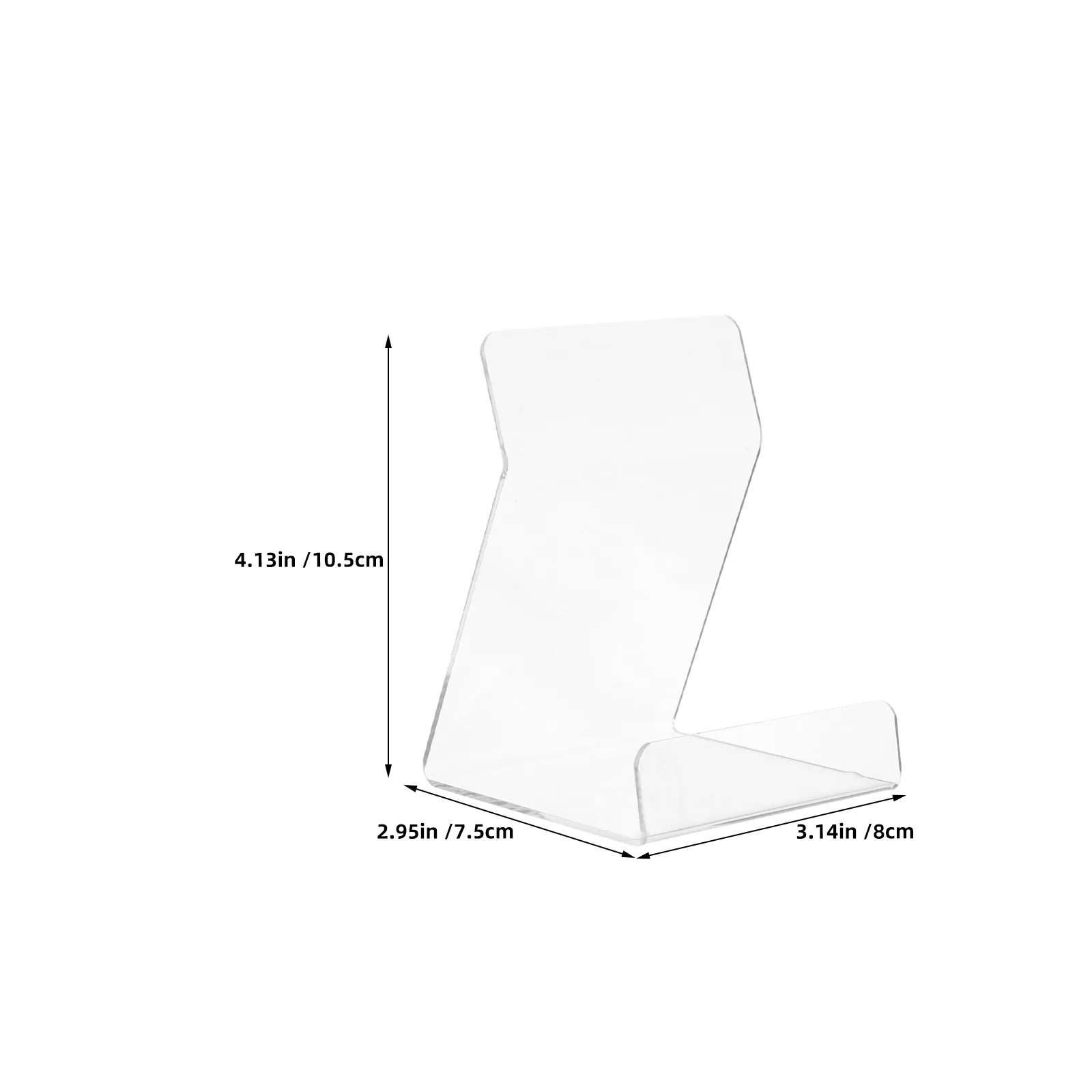 6Pcs Acrylic Display Stand Clear Easel Book Plate Holder Vinyl Record Album Frame for Gallery Museum Retail Use