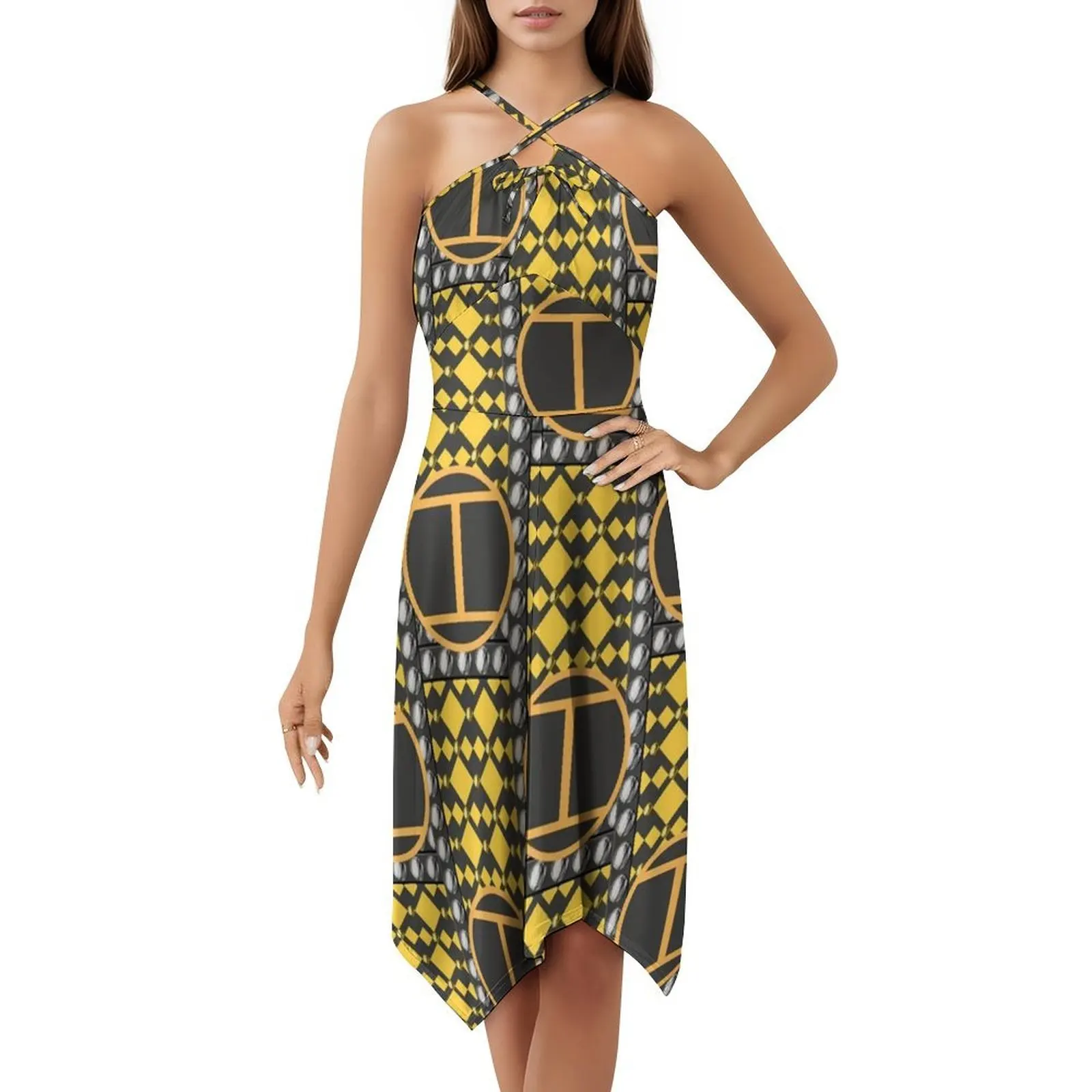 فستان كاثرين أوف أراغون ذو التصميم الموسيقي للنساء للحفلات الأنيقة على شكل حرف a مع خيارات قصيرة/طويلة/بدون أكمام كاثرين أوف