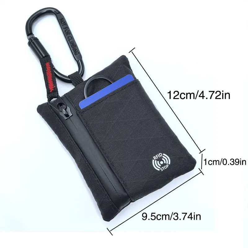 محفظة رجالية بحجب RFID متعددة الوظائف وحامل بطاقات بمشبك نقود ومحفظة للعملات المعدنية ومنظم بطاقات البنك التكتيكية للسفر في الهواء الطلق