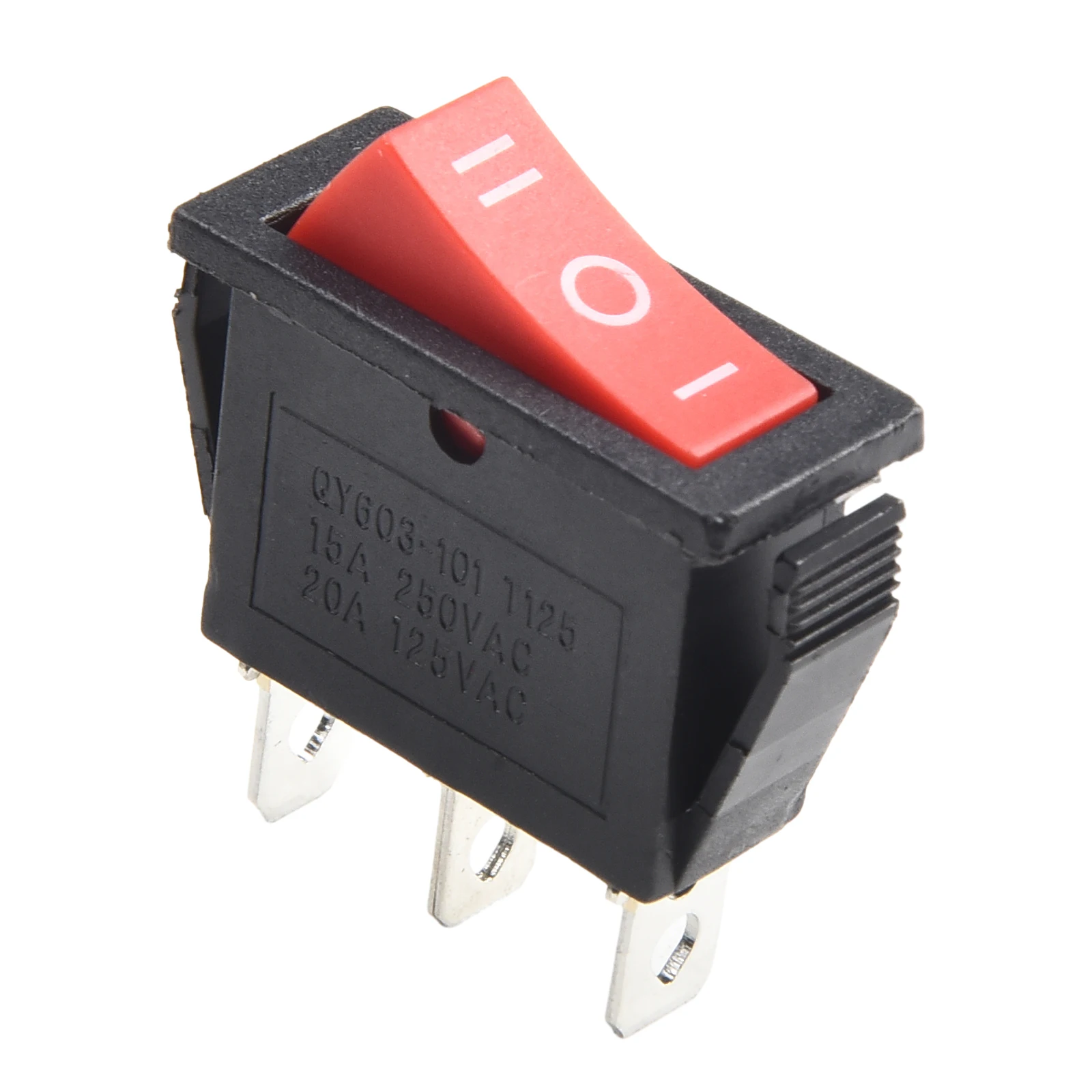 Nuevo interruptor basculante de calidad práctica, equipo eléctrico de 3 pines, Joystick de alta calidad ON-OFF-ON rojo, 1 unidad, 15A, 250V