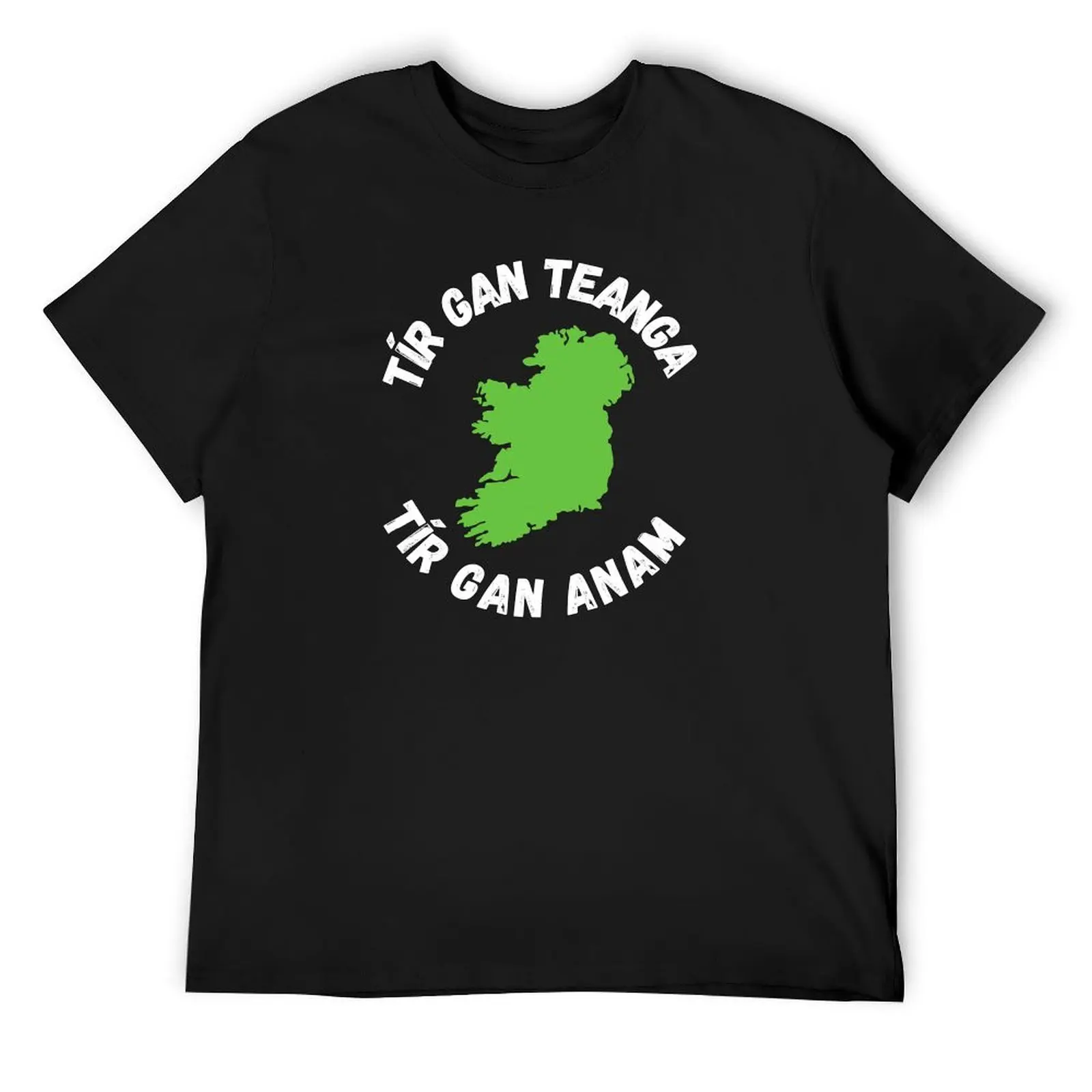 Tír Gan Teanga Tír Gan Anam Gaeilge Irish proverb T-Shirt hippie clothes plus size tops shirts graphic compression shirt men