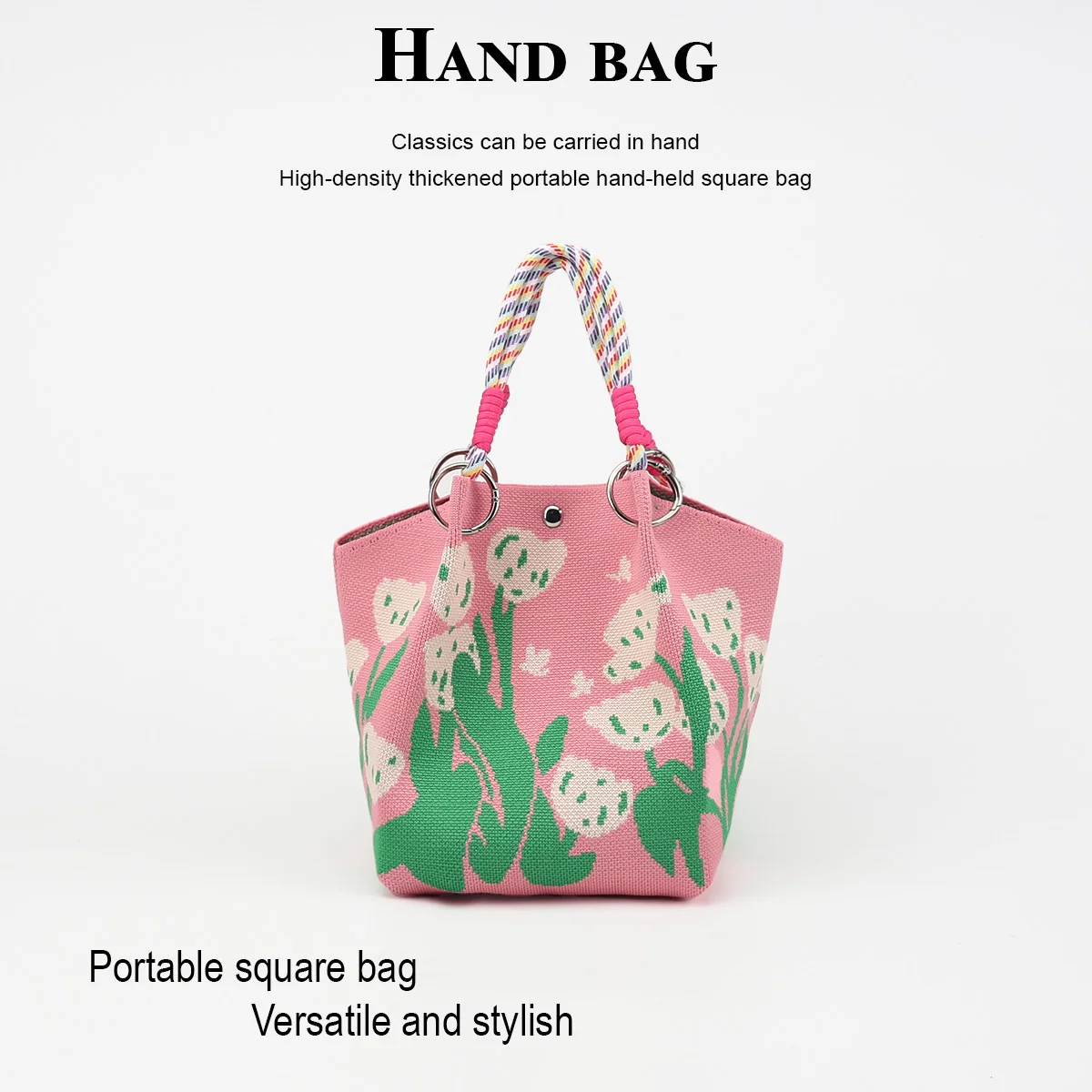 Women's Small Handbag, Floral Pattern Handbag, Magnetic Clasp Closure Is Secure and Reliable, Can Hold Items Such as Cell Phone, Wallet, Lipstick, Etc., Suitable for Travel, Commuting, Vacation, and Walking, Can Be Use