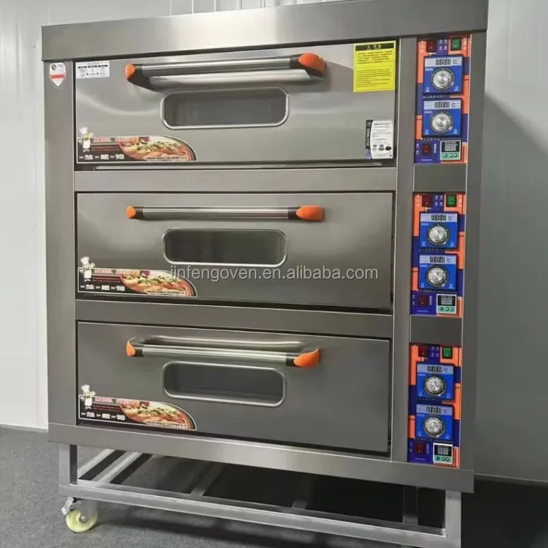 

Commercial Electric Oven for Baking Gas Powered Industrial Pizza & Bread Equipment