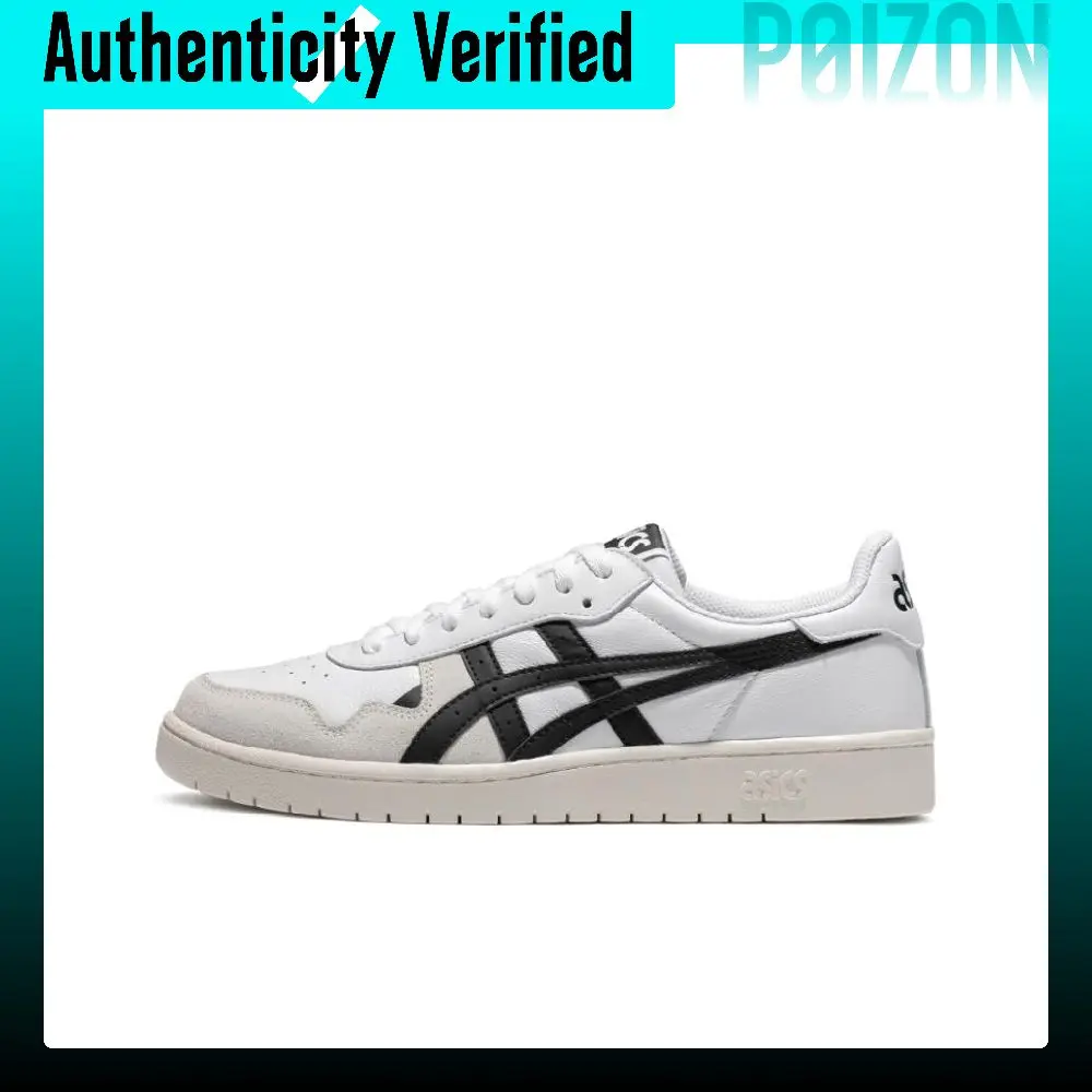 ASICS JAPAN S Comfortable Abrasion Resistant Low top Skateboard Shoes Men's White Gray Black 1201A695-101