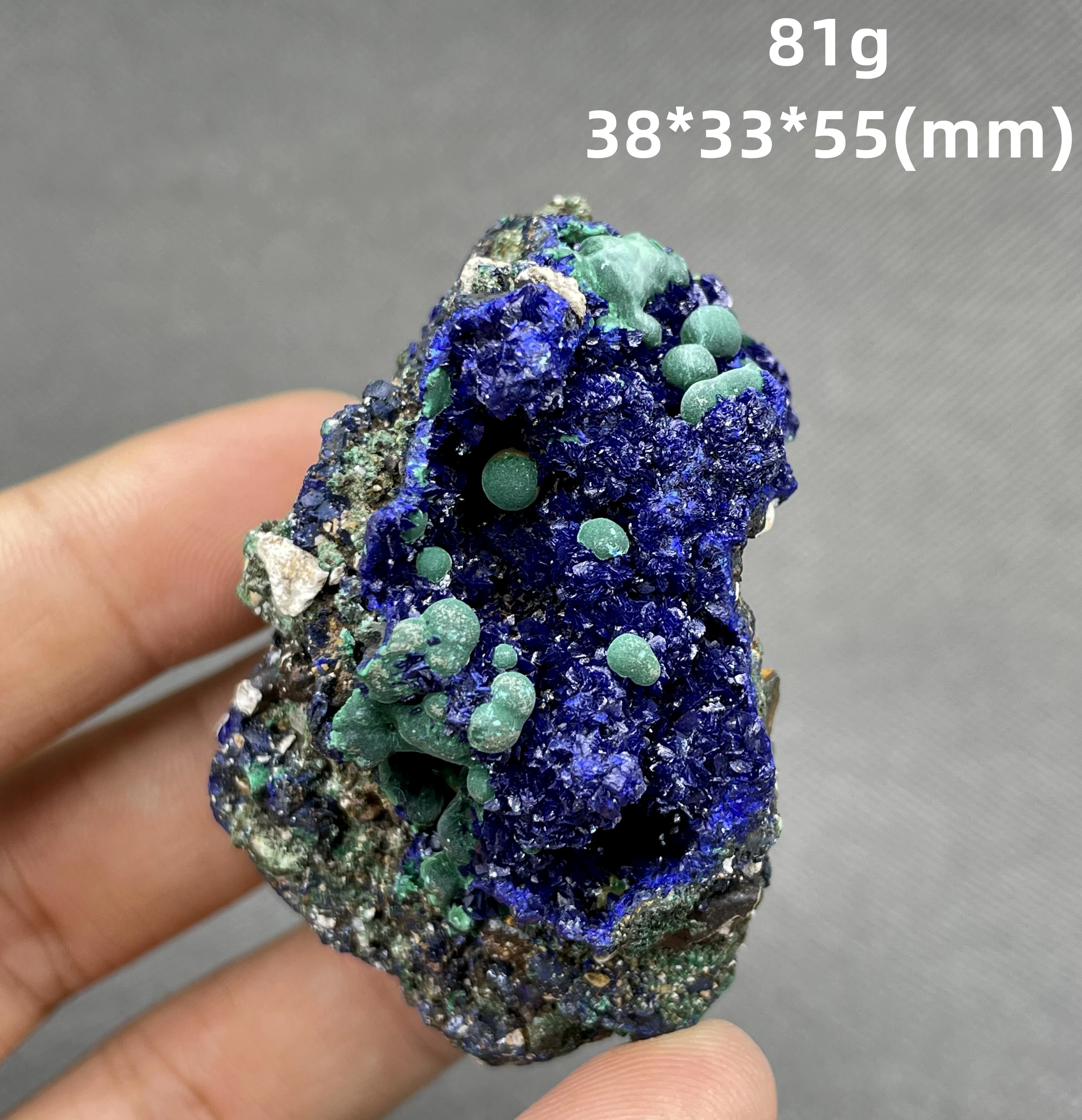 Natural beautiful Azurite and Malachite symbiotic mineral specimen crystal Stones and crystals Healing crystal