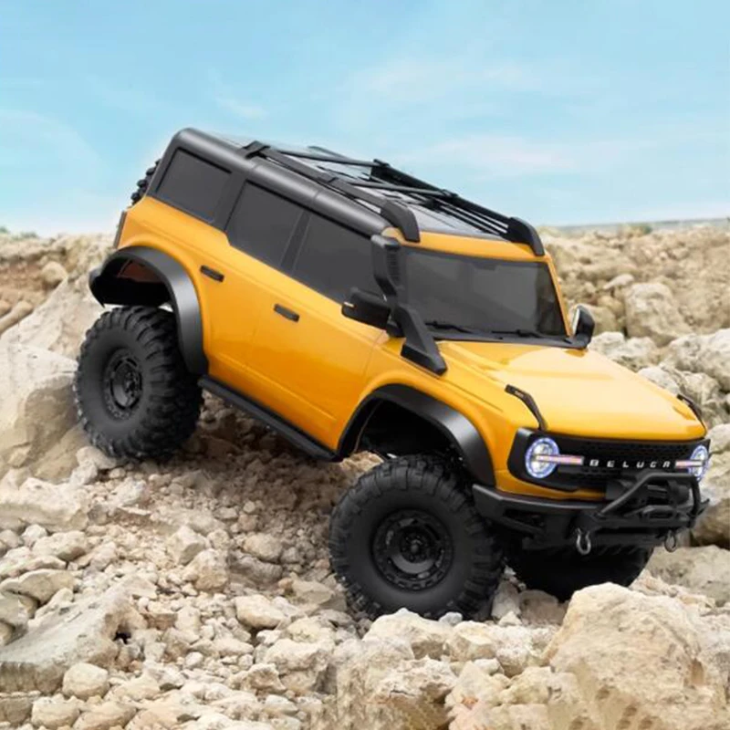 New 1:10 Hb R1001 Bronco Simulation Rc Climbing Car Remote Control Model Awd Off-road Car Toys Compatible 2s 3s All-metal Gears