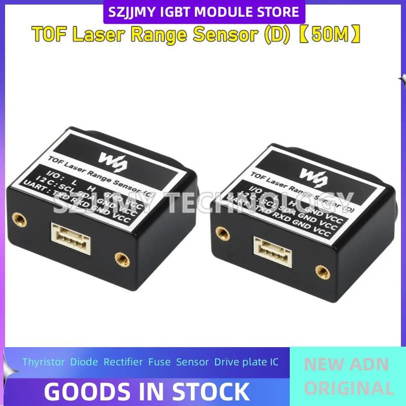 TOF Laser Range Sensor (D)【50M】Time-of-Flight (TOF) laser ranging I2C communication long-range sensor