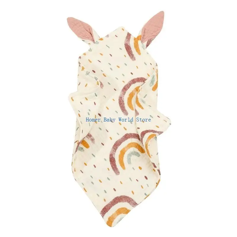 مجموعة مناشف الأطفال فائقة النعومة B2QD منشفة وجه للأطفال من القطن العضوي الطبيعي صديقة للبشرة مربعات من قماش الموسلين الرضع #2