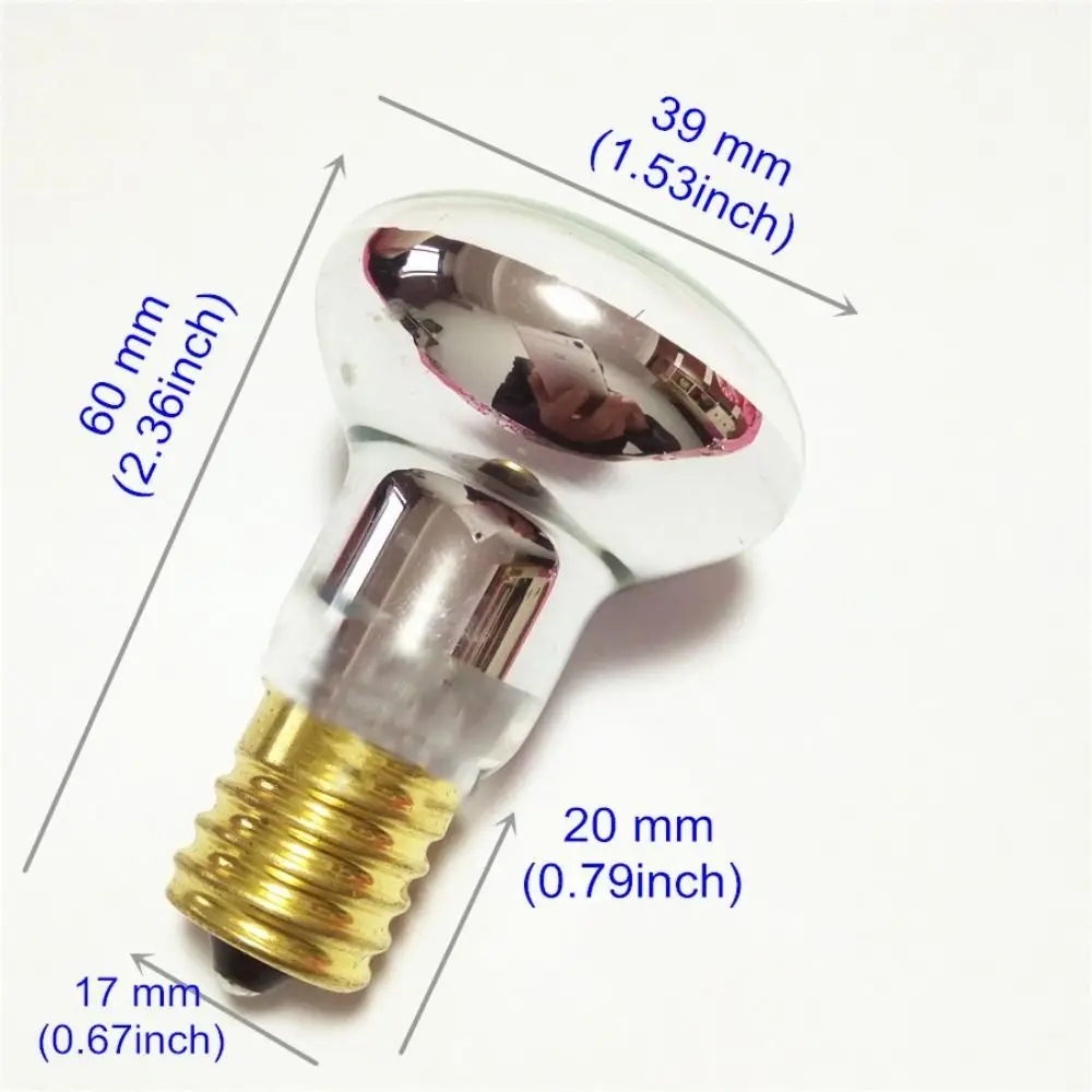 R39 E17 110V-120V Salt Bulb Mini Tungsten Energy Saving Bulb High Quality Heat Resistant Spot Light Bulb Home