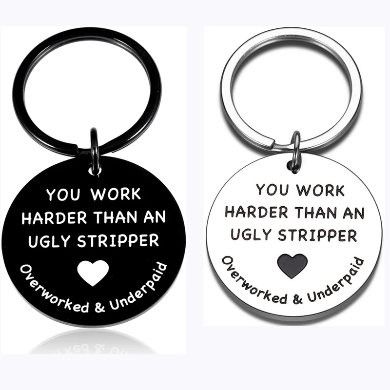 Funny Office Keychain Thank You Appreciation Gifts for Coworker Employee Appreciation Leaving Gift