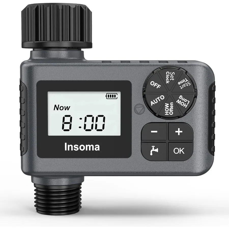 

Outdoor Garden Hose Faucet Timers Programmable Water Sprinkler Timer with Rain Delay Manual Automatic Drip Irrigation and Lawn