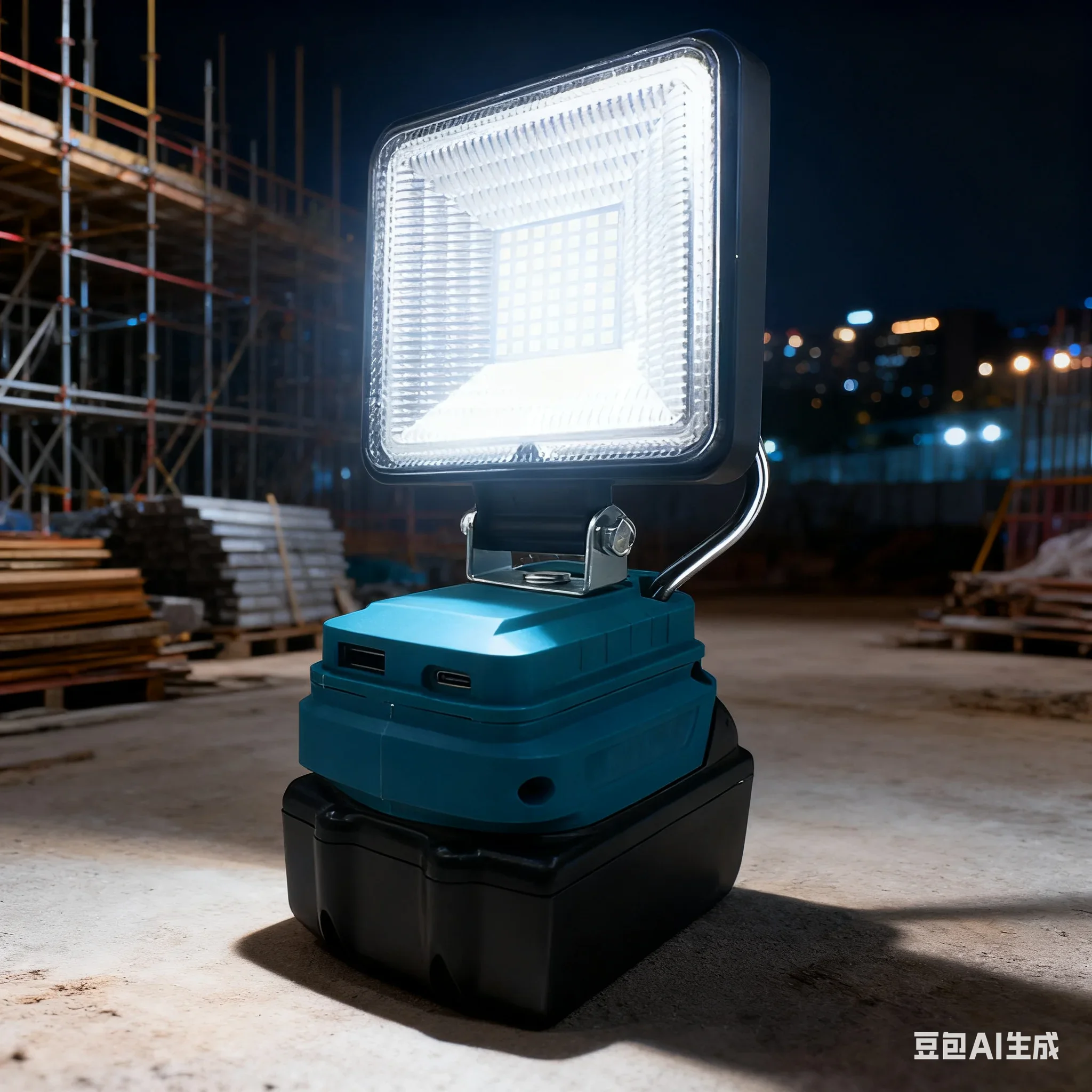 LED Cordless Work Light For 18V Li Ion Battery BL1830 BL1840 Portable Shop Lamp With-USB And Type-C Ports 90° Bend 330° Rotate
