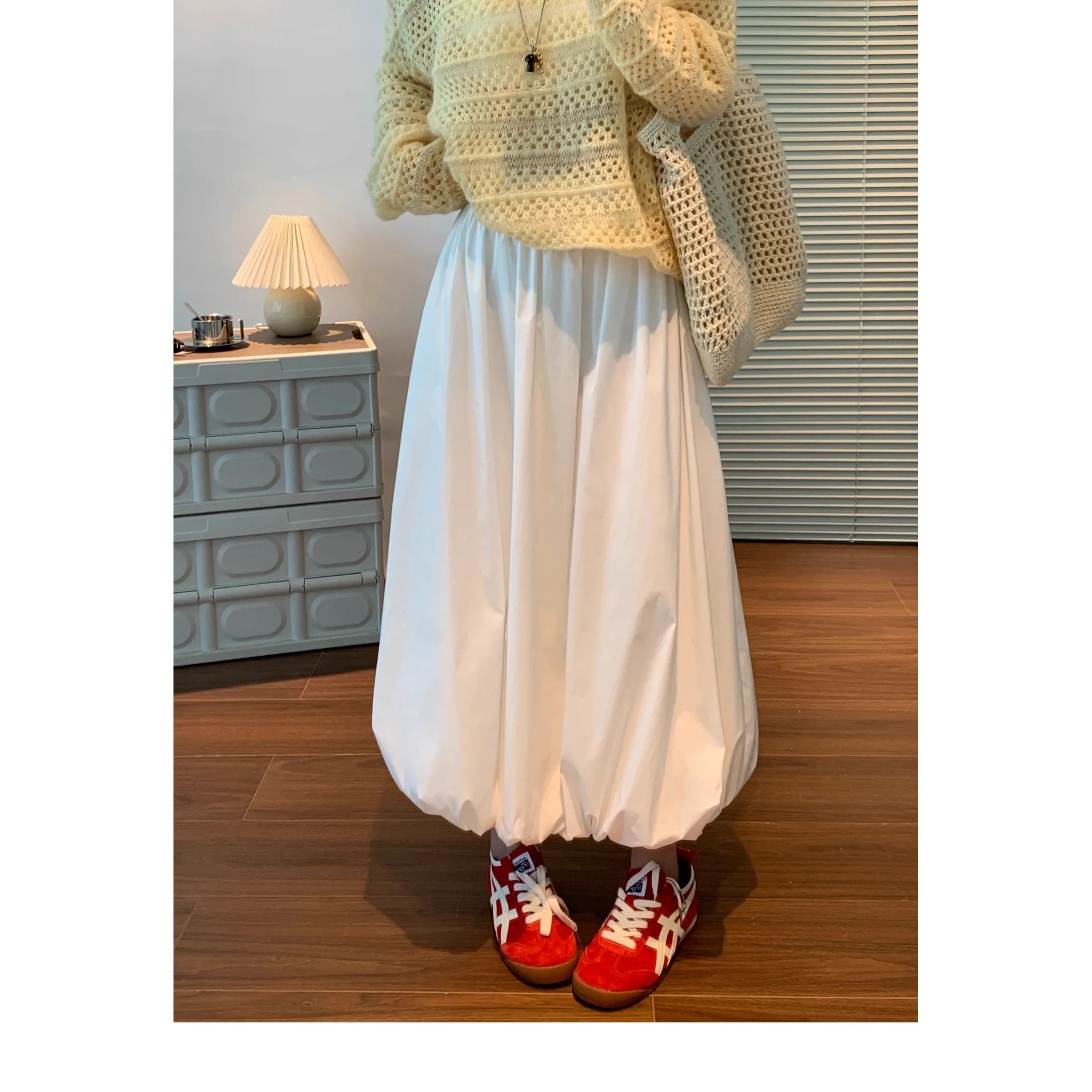 

Пышная юбка-солнце макси для женщин, весна-осень, новая модель, свободный крой, А-силуэт, с высокой талией