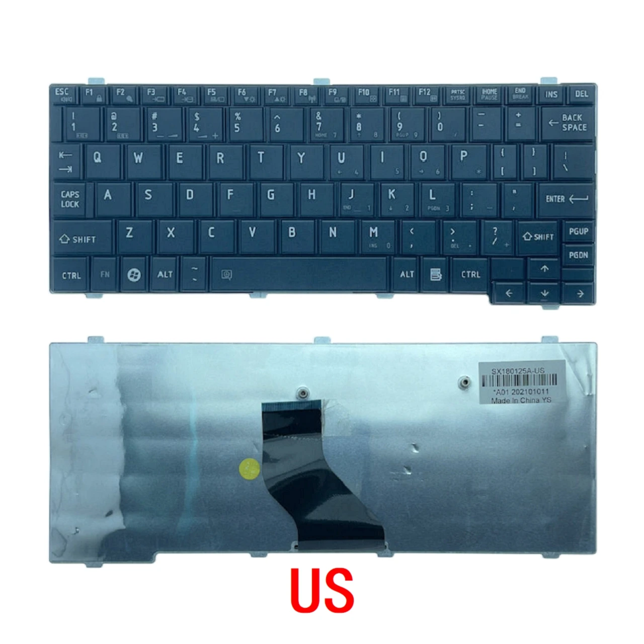 New US Spanish Laptop Keyboard For Toshiba Satellite NB200 NB201 NB202 NB203 NB205 NB250 NB255 NB500 NB505 NB520 Replacement