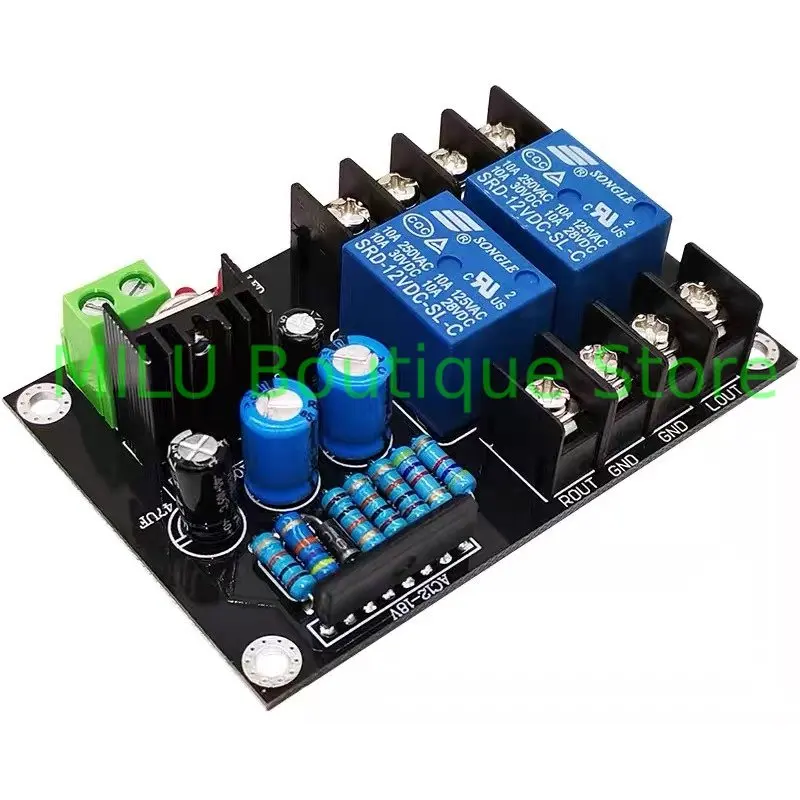 Placa de circuito de protección de altavoz de doble canal avanzado UPC1237 DC 12-24V retardo de silencio de arranque