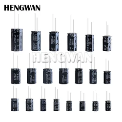 Aluminum Electrolytic Capacitor 10V 16V 25V 35V 50V 400V 450V 470UF 100UF 220UF 330UF 470UF 680UF 1000UF 47UF 10UF 22UF 0.47UF