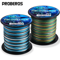 Proberos 8-Strand FISHING LINE  Multifilament PE Anti-abrasion Braided Line Blue Camo 20-106LB 109yds