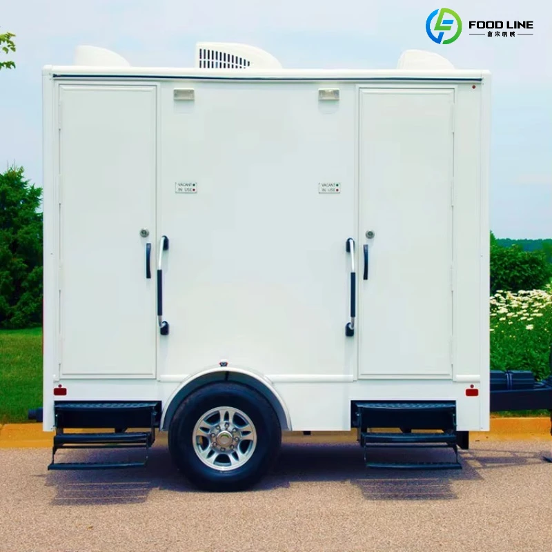 

Contained Air Condition Restroom Trailers Portable Bathroom Mobile Toilet Trailer Luxury of Mobile Portable Toilet Customized