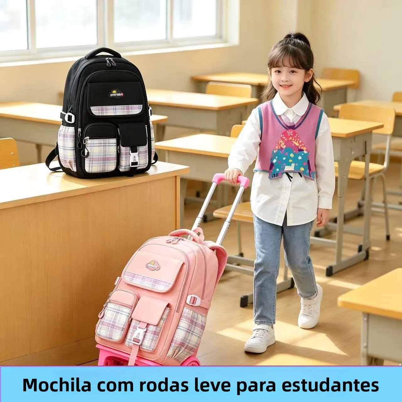 nouveau-sac-a-dos-grande-capacite-pour-Etudiant-avec-trolley-sac-a-dos-decontracte-leger-pour-femme-sac-d'Ecole-primaire-avec-trolley