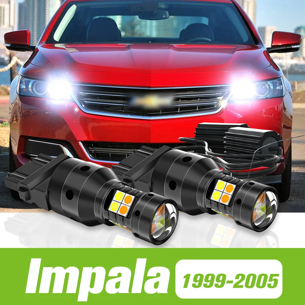 

2pcs For Chevrolet Impala 1999-2005 Dual Mode LED Turn Signal+Parking Light 2000 2001 2002 2003 2004 Accessories