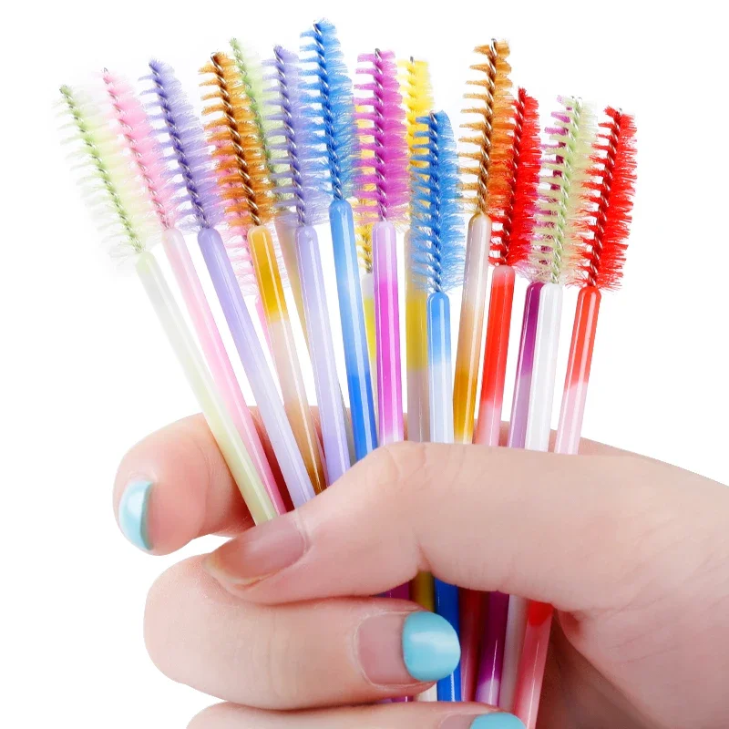 50/100Pcs Makeup Brush Eyelash Eyebrow Brushes Comb Disposable Mascara Wand Eyelashes Extension Supplies Cosmetics Make Up Tools