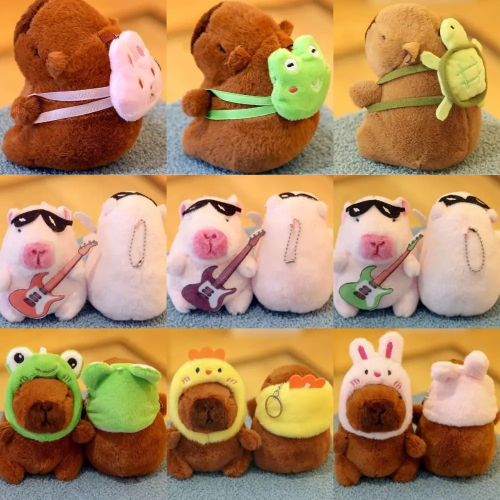 Car Couple Gift Multicolor Capibara Doll Kapibala Plush Plush Toy Birthday Gift Accessories Bag Pendant Accessories Kids