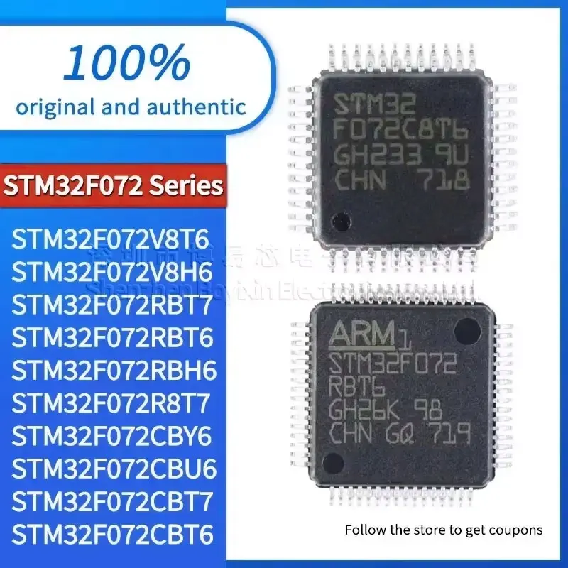 

1pcs NEW STM32F072RBT6 STM32F072V8T6 STM32F072CBU6 STM32F072CBT7 Standard quality STM32F072CBT6 STM32F072C8U6 RBH6