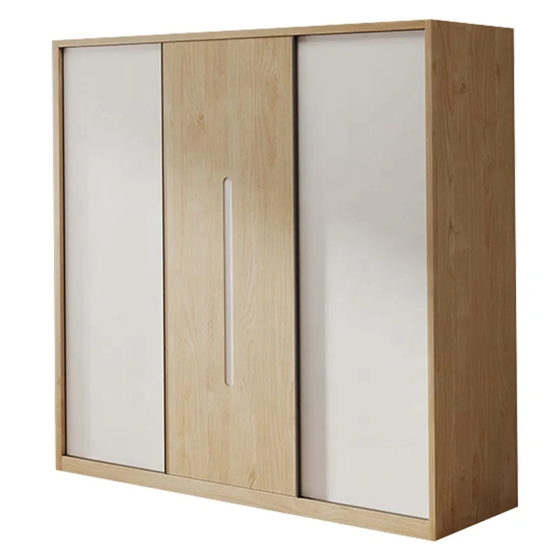 

Wooden Sliding Door Melamine Walkin Armoire Hotel Girls Cube Bedroom Closet Walldrope Plywood Design Wall Customized Wardrobe