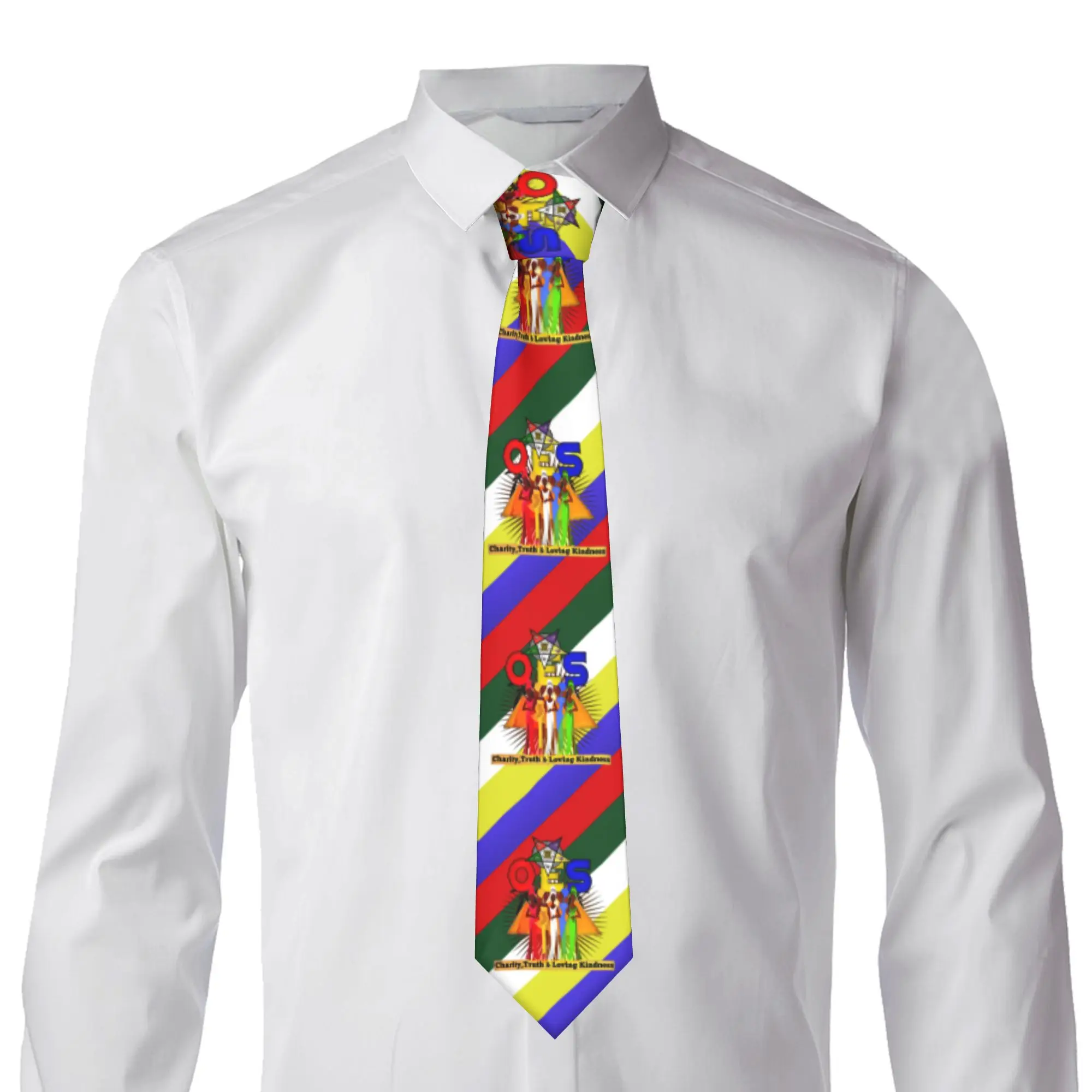 Formal OES Style Order Of The Eastern Star Sistar Freemason Tie for Party Men  Necktie
