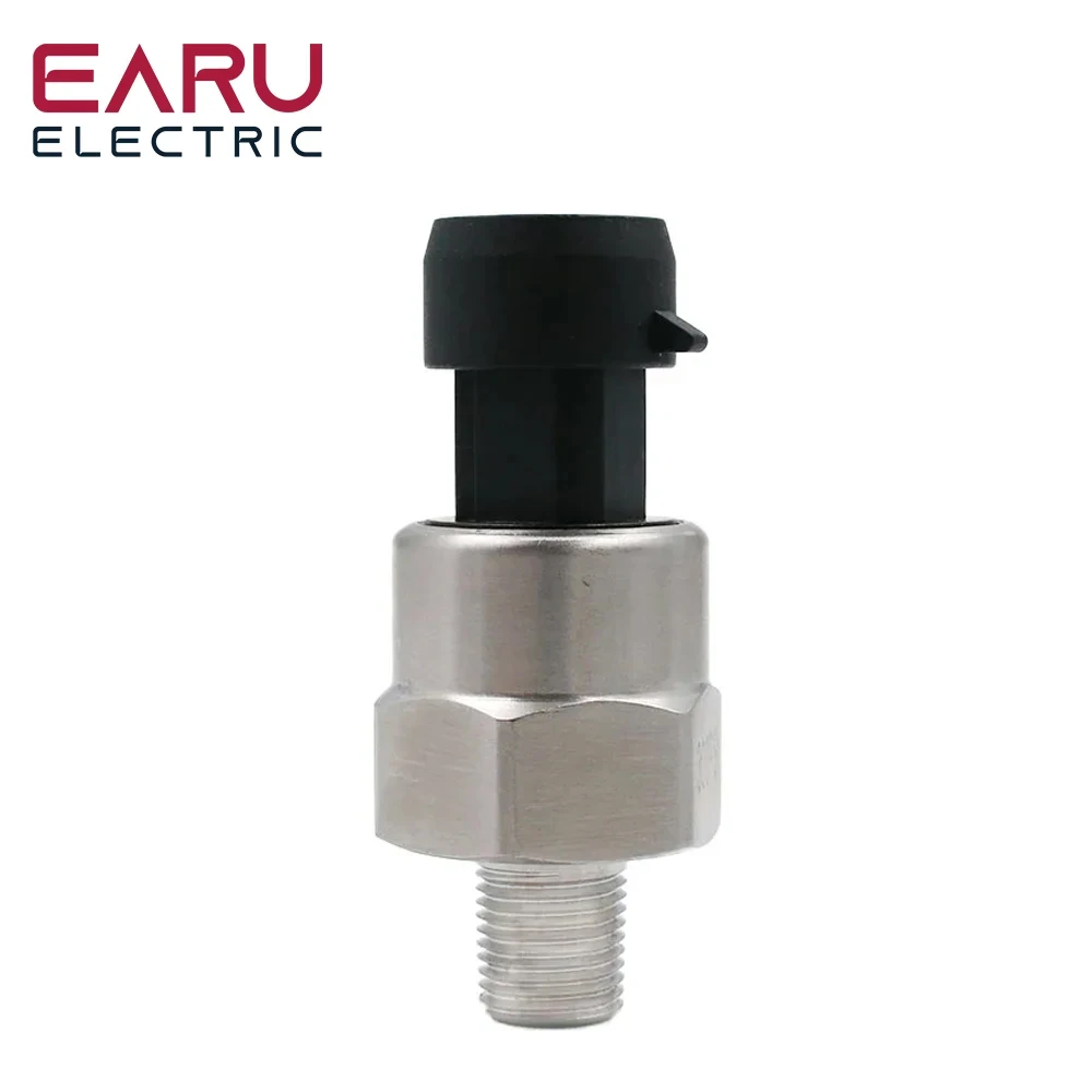 DC 5V 1/8NPT Pressure Sensor Transducer Arduino Stainless Steel Oil Air Water Fuel Gas Transmitter 30psi 100psi 200psi 500psi