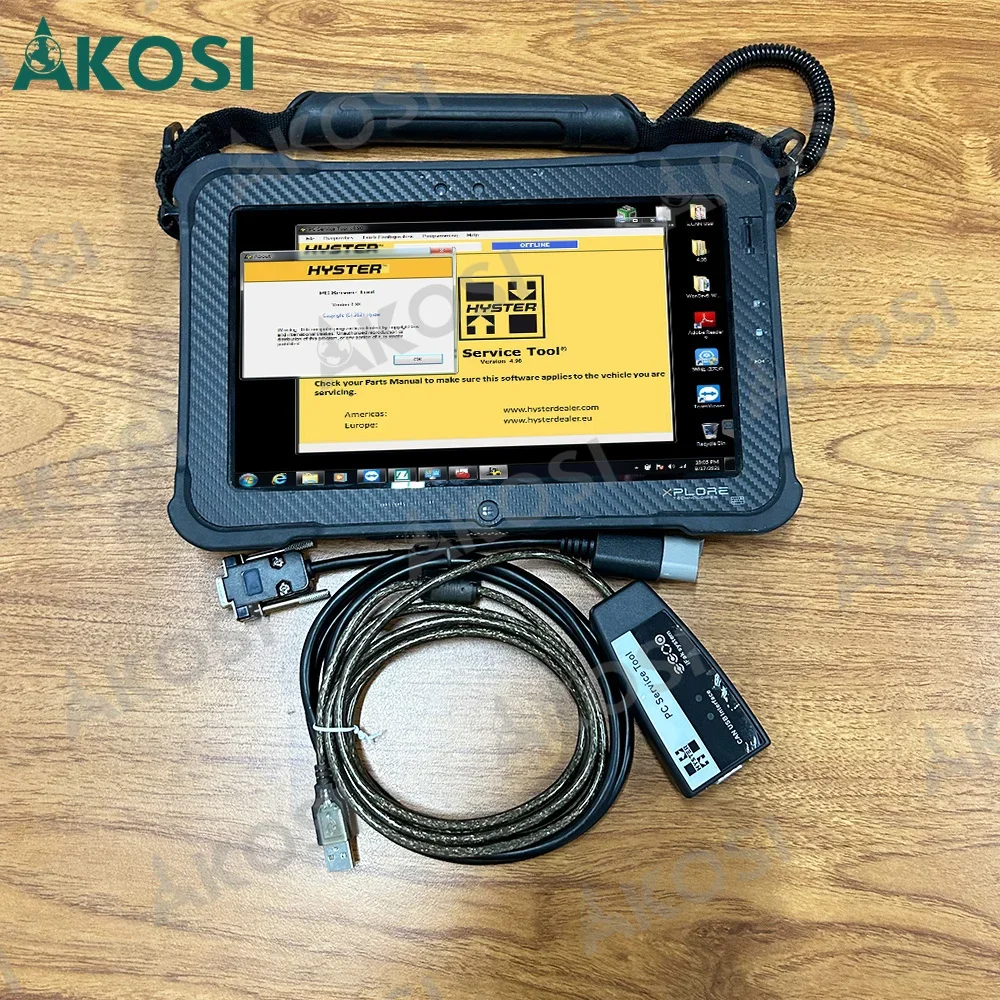 V4.99 for hyster yale forklift truck diagnostic scanner Yale Hyster PC Service Tool Ifak diagnositc tool with Xplore tablet