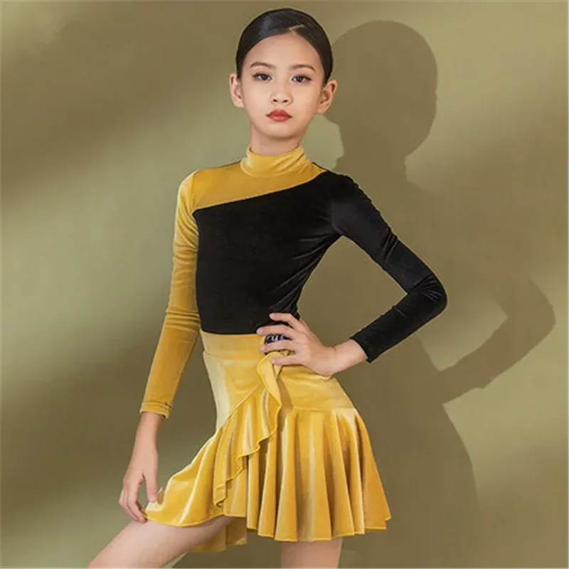robes-pour-filles-costumes-de-danse-latine-a-manches-longues-en-velours-pour-salle-de-bal-competition-fete-spectacle-sur-scene-costumes-d'entrainement