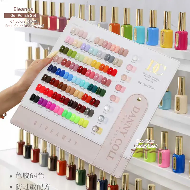 Danny Coll HEMA TPO Gratis Gel Nagellak 64 stuks Met Kleurenkaart 15 ml Semi-permanente Nagellak voor Manicure Nagelsalon UV Gel